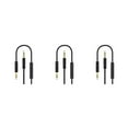 thumbnail image 4 of Baohd Car Stereo AUX Cable Wire Control Computer Headphone Handsfree Phone Call Wire Control 3.5mm Audio Cord black 3Set, 4 of 6