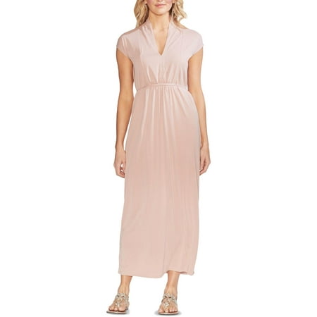 Vince Camuto Womens Pullover V-Neck Maxi Dress