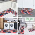 thumbnail image 5 of Pioneer Flower Floral Print Pattern Kitchen Rugs Sets Of 2, Anti Fatigue Non Slip Washable Floor Mats for Kitchen Sink Laundry, 17X30 Inch + 17X47 Inch, 5 of 6