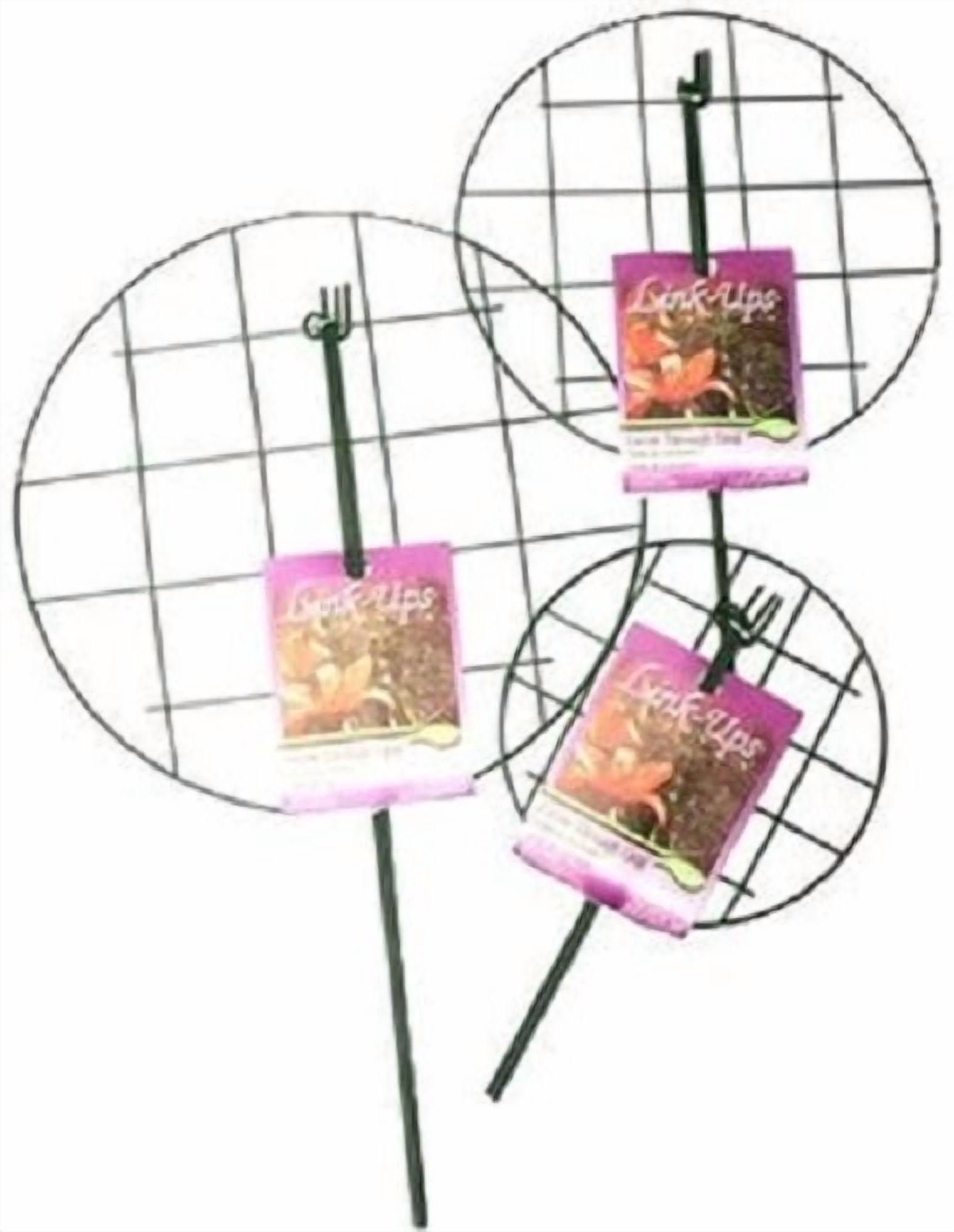 Panacea Products 89323GT 20" x 14" Green Steel Plant Support Grow Thru Ring - Quantity of 6