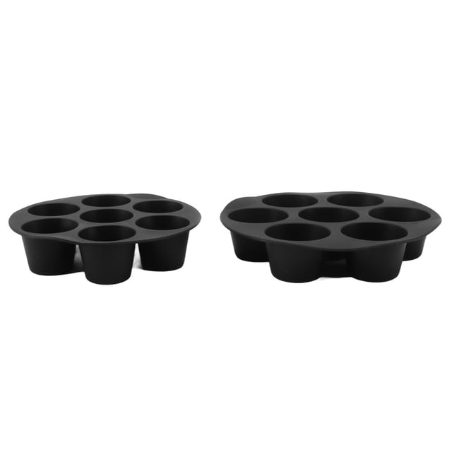Molde Para Hornear De Silicona Para Freidora, Reutilizable, 7 Tazas De Silicona Para Muffins, Pasteles, Flexibles, 7 Pulgadas, 8 Pulgadas, Lavable Para Hacer Pasteles