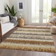 thumbnail image 6 of Addison Rugs Mayfield Premium Machine Washable Transitional Stripes Mocha Rectangle Rug, 9' x 12', 6 of 6