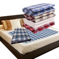 thumbnail image 1 of Grandes Tapis d'Urine Multicolores TPU Imperméables en Coton Incontinence Réutilisables Couche-Culotte Pliable Matelas Absorbant Draps de Lit Couche Carreaux Bleus1, 1 of 6