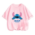 thumbnail image 3 of Camisón bonito de verano para niñas, camiseta con estampado 3D de Lilo y Stitch, camiseta de manga corta con cuello redondo, ropa de moda informal para niñas, 3 of 5