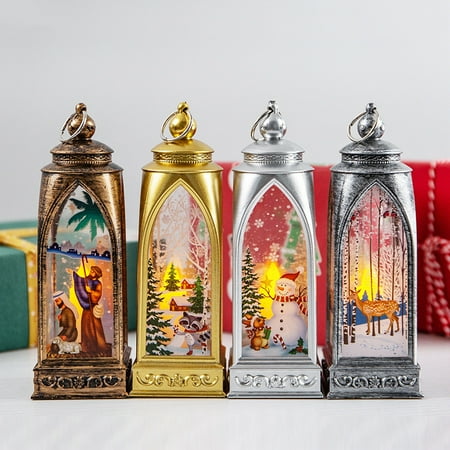 

New Christmas Decorations Christmas Lantern Decoration Led Luminous Old Man Snowman Night Light Christmas Desktop Decoration