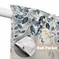thumbnail image 4 of Blue Eucalyptus Coastal Swag Curtains for Kitchen/Bedroom/Living Room, Beach Starfish Shell Nautical Rustic Scalloped Curtains 63 Inch Long, Window Swag Topper Curtains Valances 2 Panels Set 36"x63", 4 of 8