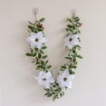 thumbnail image 5 of Christmas Garland, Poinsettia Vine, 66.9 Inch Simulation Christmas Flower Wall Hanging, Waterproof Flexible Decorative Holiday Greenery, 5 of 7