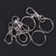 thumbnail image 5 of 60pcs bolsa hebilla llaveros de metal DIY llavero accesorios aleación de zinc llavero hebilla (astilla), 5 of 6