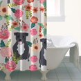 thumbnail image 4 of Boston Terrier Dog with Flower Shower Curtain 36"x72" ,Bathroom Decorative Shower Curtains Set with 12 Hooks,Modern Waterproof Washable Shower Curtain, 4 of 6