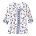 thumbnail image 1 of Atlas for Women Chemisier en Crêpe Floral pour Femmes, 1 of 2