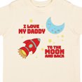thumbnail image 4 of Inktastic I Love My Daddy to the Moon and Back Boys or Girls Toddler T-Shirt, 4 of 5