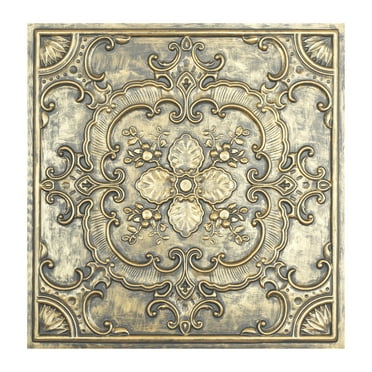 Faux tin ceiling tile Interior decorative panel for Flower Boutique PL19 Ancient gold 10Pcs/pack