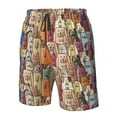 thumbnail image 5 of Naloa Funny Dogs Family Men's Beach Shorts, Surfing shorts, Swim trunks, Quick Dry Swim Trunks for Surfing Beach Fun - Medium, 5 of 9