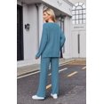 thumbnail image 4 of Ekouaer Womens Pajama Sets 2025 Fall Lounge Sweater Set Cute Fuzzy Fleece 2 Piece Long Sleeve Cozy Winter Pj Sweater Outfits, 4 of 6