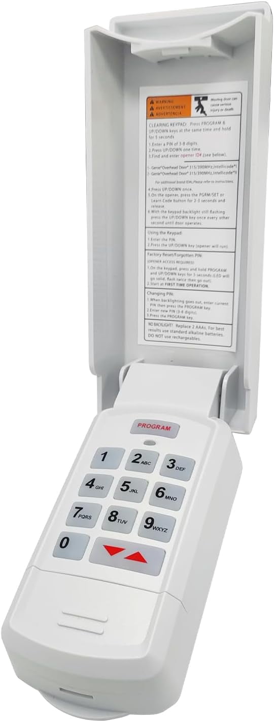 Chamberlain 940EV-P2 Garage Door Opener Keypad – Security+ 2.0 With MyQ, 3-Year Warranty, Works With 1993+ Openers