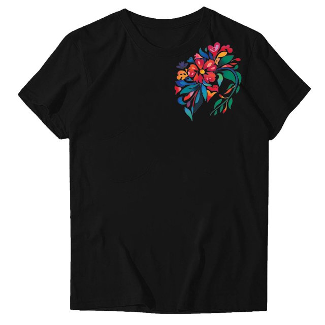 Pisexur Hauts d'Été pour Femmes, Hauts pour Femmes, Hauts de Sortie pour Femmes, Hauts pour Femmes, Blouse Mode Imprimée à Manches Courtes Col Rond T-Shirt Drôle Noir, TG