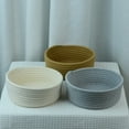 thumbnail image 4 of Handwoven Rope Storage Basket Set | Foldable Natural Fiber Organizer for Bathroom, Kids Room & Laundry | Small, Medium, Large Sizes | Eco-Friendly Home Decor Gift, 4 of 5