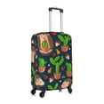 thumbnail image 3 of Kll Cute Hedgehogs Cactus Blue Luggage Cover Suitcase Cover Suitcase Protector (Luggage not included)-Large, 3 of 8