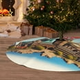 thumbnail image 6 of Sikiie Iconic Global Landmarks 30-48 inches {designName} Print Christmas Tree Skirt Snowman Xmas Tree Skirt with Edge Christmas Decorations for Holiday Party-30", 6 of 7