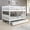White, variant on Donco Kids Austin Mission Full over Full Cappuccino Bunkbed with Twin Trundle, Full over Full, Cappuccino