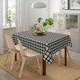 thumbnail image 7 of Rectangle Tablecloth 60x84 Inch, Black Scottish Tartan Plaid Rectangle Table Cover Spillproof Soil Resistant Table Cloth Polyester Table Cover for Restaurant, Picnic, Indoor and Outdoor Dining, 7 of 7