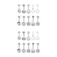 thumbnail image 4 of Guardoinrt 10PCS Lot Labret Tongue Barbells Jewelry Eyebrow Mix Silver 2Set, 4 of 6