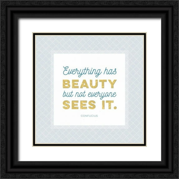 Perrenoud, Aubree 26x26 Black Ornate Wood Framed with Double Matting Museum Art Print Titled - Beauty