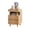 Oak, variant on S-HOME Bedside Table with Gun Drawer and Charging Station, 2 Drawers and Open Shelf, Functional Nightstand for Bedroom