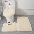 thumbnail image 3 of Juego de Alfombrillas de Baño Bearachild 3 Piezas PU Vino Rojo, 3 of 6