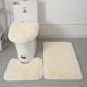 thumbnail image 5 of Injueey 3 piezas exquisitas alfombras de baño antideslizantes hechas a mano textura fuerte absorción de agua antideslizante blanco Type3 NO3, 5 of 6