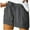 Gray, variant on WREESH Womens Summer Lightweight Shorts Plus Size Comfy Drawstring Casual Elastic Waist Pocket Loose Shorts Olive Green