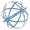 UTC60929 Metal Orb Dyson Sphere Design Decor (4 Circles) Coated Finish Blue