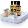 thumbnail image 1 of Estante giratorio para especias, Lazy Susan, estante giratorio para especias, plato giratorio Lazy Susan, almacenamiento giratorio para especias para gabinete, nevera, cocina, encimera, oficina (blanc, 1 of 5