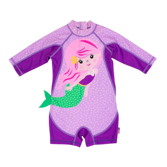 Zoocchini Combinaison de Surf une Pièce pour Bébé/tout-Petit - Mermaid - 12-24