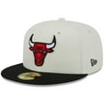 thumbnail image 3 of Men's New Era x Staple  Cream/Black Chicago Bulls NBA x Staple Two-Tone 59FIFTY Fitted Hat, 3 of 5