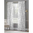 thumbnail image 4 of Black White Branches Sheer Curtains 96 Inch Length 2 Panels Set Window Treatments, Vintage Art Farmhouse Rod Pocket Semi Curtains for Living Room/Bedroom/Kitchen Décor, 104"W x 96"L, 4 of 7