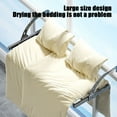 thumbnail image 7 of Retractable Balcony Drying Rack with Heavy-Duty Mesh Design for Towels and Shoes, Space-Saving Foldable Hanger for Apartments and Small Laundry Areas NAJKZA | Gray, 7 of 7