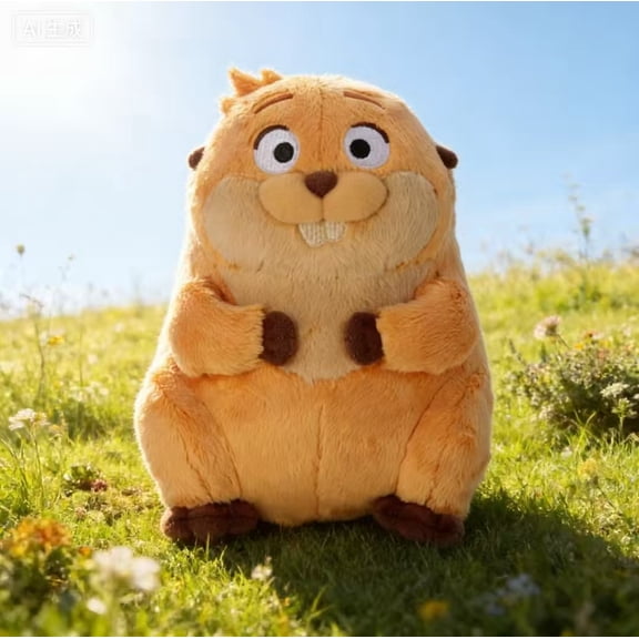 Animal World Beaver Stuffed Animals Dolls- Beaver Soft Plush Toys for Movie Fans, Inspired by The Movie, Toys for Ages 3 Up-- Beaver Lizard Shark Plush