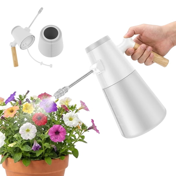 Electric Plant Mister with 180° Adjustable Long Nozzle 2 Spray Modes Battery Operated Garden Sprayer for Indoor Outdoor Plants