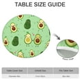 thumbnail image 6 of Avocado Pattern Round Tablecloth - Elastic Edge, Waterproof, Scratch-Resistant for Picnic, Camping (Cute Kawaii Fruit Design), 6 of 7