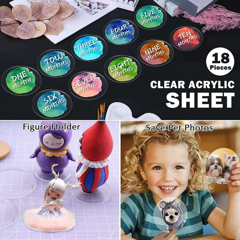 Acrylic Circle Blanks 4 Inch  Blank Clear Acrylic Circles - 2-6in Diy  Craft Party - Aliexpress
