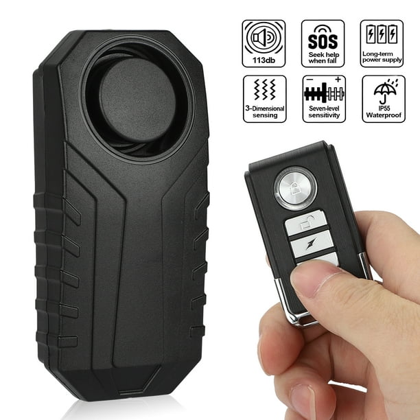 Wireless Anti Theft Bicycle Alarm Waterproof With Remote Control Vibration Motorcycle Bike Burglar Alarm 113db Super Loud Adjustable Sensitivity Windows Door Security Alarm Vibration Sensors Walmart Com Walmart Com