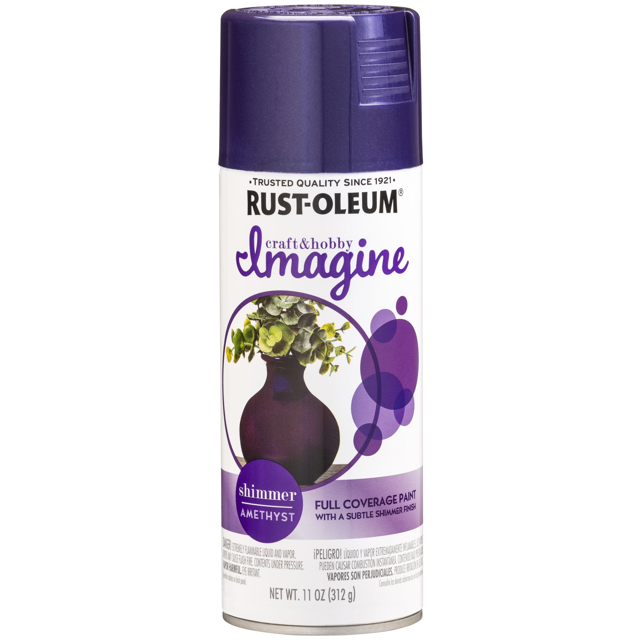 4 Pack, Amethyst, Rust-Oleum Craft & Hobby Imagine Shimmer Paint- 357652, 11 oz.
