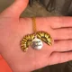 thumbnail image 2 of You Are My Sunshine - Collar de girasol con medallón abierto, joyería bohemia, regalos de amistad (oro) brillar Electrónica, 2 of 4