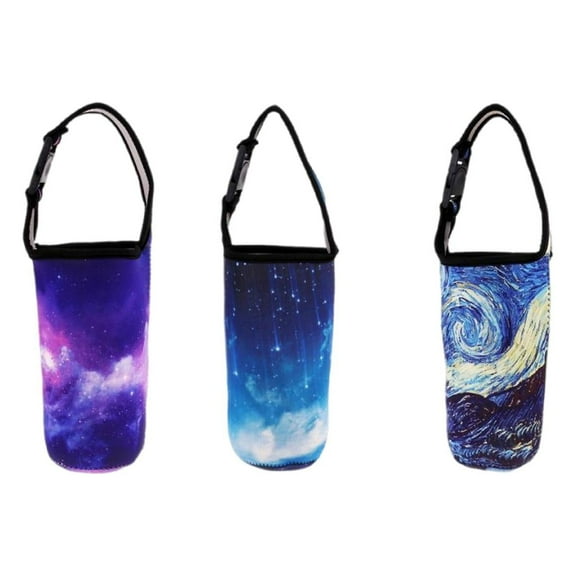 3 Pack Tumbler Carrier Holder Pouch for Travel Insulated Coffee Mug,Neoprene Sleeve with Carrying Handle