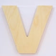 thumbnail image 1 of Package of 1, 14 Inch X 1" Thickness Baltic Birch Wood Letter "V" in The Arial Font | Thick | Upper Case for Art & Craft Project, Made in USA, 1 of 1