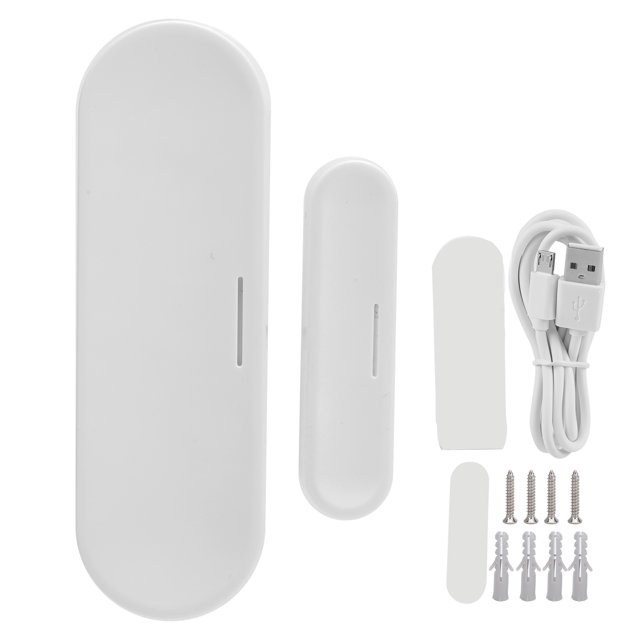Alarma inalámbrica para puertas y ventanas NEO NASDS07W, antirrobo, con alimentación USB, detector antidesmontaje, compatible con ZigBee