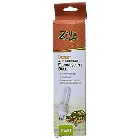 

Desert Compact Fluorescent UVA/UVB Bulb 1 Bulb - (6 Watt) - Pack Of 4