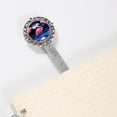 thumbnail image 3 of Starry Flamingos Vintage Silver Lace-Edged Bookmark: a Gift for Readers and Book Lovers, 3 of 5
