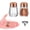 Rose Gold, variant on 2Pcs 0.3 OZ Mini Salt and Pepper Shakers - Small Mini Salt Shaker Clear Seasoning Shakers Tiny Glass Spice Containers, Portable Small Seasonging Jars for kitchen, Picnic.